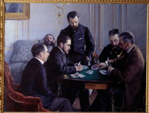 Das Besigue-Spiel von Gustave Caillebotte