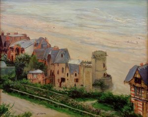Trouville, la plage et les villas von Gustave Caillebotte