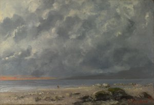 Strandszene von Gustave Courbet