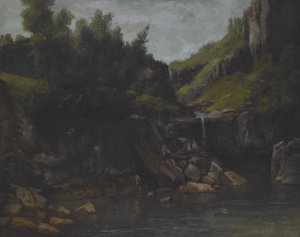 Wasserfall in einer felsigen Landschaft, ca. 1872-4 von Gustave Courbet
