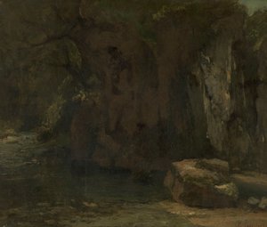 Die Felsen von La Loue von Gustave Courbet