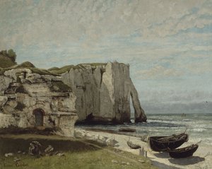 Die Klippe von Etretat nach dem Sturm von Gustave Courbet
