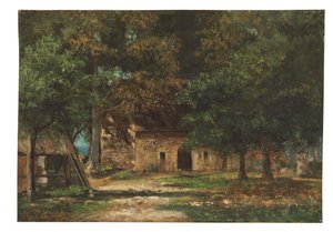 Der Garten von Mutter Toutain in Honfleur von Gustave Courbet