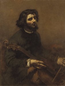 Der Cellist (Selbstporträt)