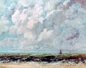 Meereslandschaft, ca. 1840-1877 von Gustave Courbet