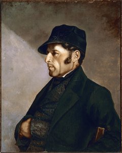 Porträt von Eleonor Regis Courbet, Vater des Malers Gemälde von Gustave Courbet