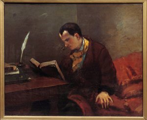 Porträt des Dichters Charles Baudelaire von Gustave Courbet