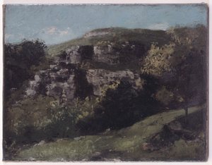 Felsen bei Ornans von Gustave Courbet
