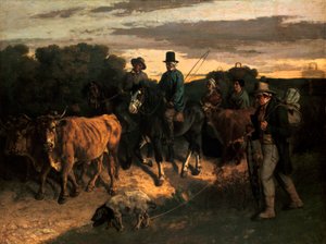 Die Bauern von Flagey Les Paysans de Flagey, 1855 von Gustave Courbet