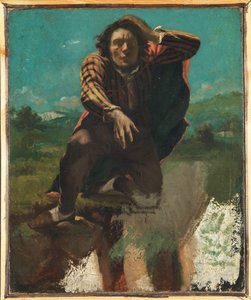 Der Verrückte mit Angst, ca. 1844 von Gustave Courbet