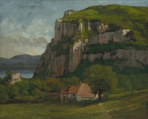 Der Felsen von Hautepierre, ca. 1869 von Gustave Courbet