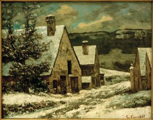 Dorf im Schnee