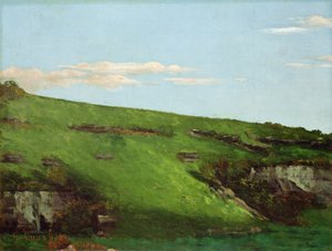 Wiesenhang bei Ornans, 1862 von Gustave Courbet