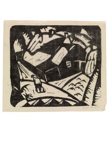 Landschaft oder Landschaft mit Kartoffelerntern von Gustave de Smet