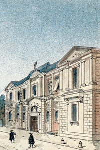 Ansicht des Hôtel Carnavalet, Residenz der Marquise de Sévigné von Gustave Demoulin