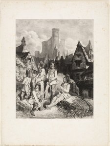Eine Gruppe österreichischer Wachen von Gustave Dore