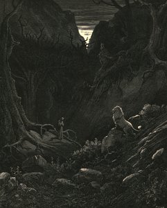 Ein Löwe kam, gegen mich wie es erschien, um 1890 von Gustave Dore