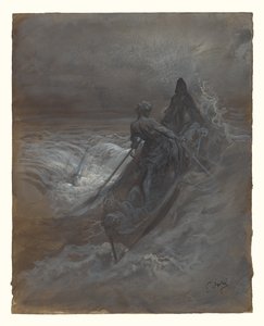 Nach dem Schiffbruch - Entwurf für eine Illustration von Coleridges Die Ballade vom alten Seemann von Gustave Dore
