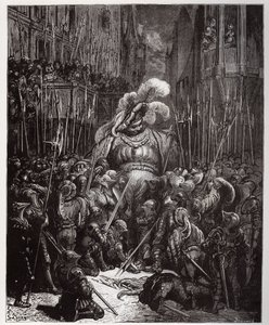 Am Anfang des Klangs, dankte er allen Schweißern seiner Legionen - Illustration aus 