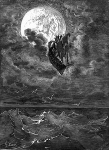 Baron Münchhausen: Reise zum Mond, von Doré von Gustave Dore