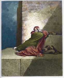 Baruch - Baruch ben Neria - Gravur aus „Die Doré-Bibel“ von Gustave Doré (1832-1883)