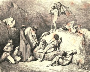Erinnere dich an Piero von Medicina, wenn du zurückkehrst, um 1890 von Gustave Dore