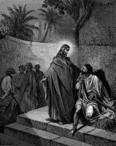 Christus heilt den Gelähmten, 1866 von Gustave Dore