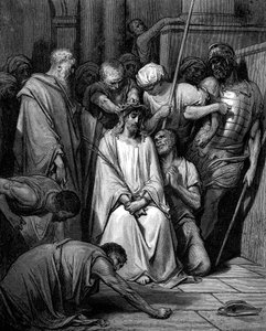 Christus verspottet und die Dornenkrone aufgesetzt von Gustave Dore