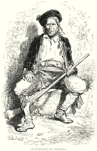 Landsmann von Granada (Gravur) von Gustave Dore