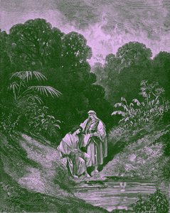 David und Jonathan, von Gustave Doré - Bibel von Gustave Dore