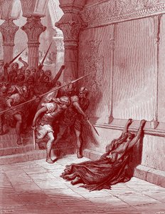 Tod von Athaliah von Doré - Bibel von Gustave Dore