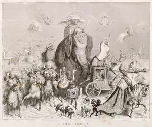 Eselshaut, Illustration für die vollständigen Märchen von Charles Perrault, von Gustave Doré