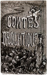 Frontispiz zu den Drolatischen Geschichten von Honore de Balzac von Gustave Dore