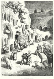 Zigeunerhöhlen bei Granada von Gustave Dore