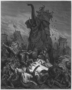 Gustave Doré Bibel: Tod von Eleazar