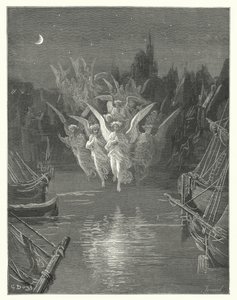 Gustave Doré Illustration für Coleridges Rime of the Ancient Mariner (Gravur) von Gustave Dore
