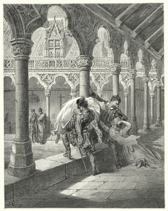 Gustave Dorés Don Quixote: "Lucinda, die sich in seiner Gewalt befand, fiel in Ohnmacht" von Gustave Dore