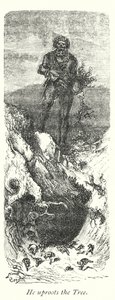 Er entwurzelt den Baum (Gravur) von Gustave Dore