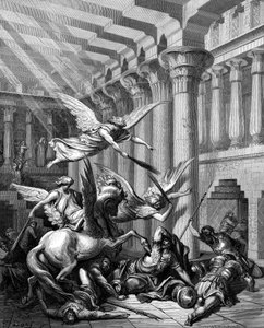 Heliodorus versucht, den Schatz aus dem Tempel in Jerusalem zu nehmen