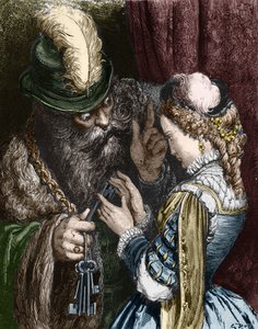 Illustration für "Blaubart" von Charles Perrault, 1893 von Gustave Dore