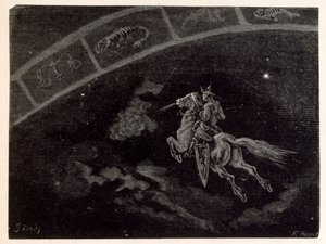 Illustration des Sternzeichens Skorpion. aus La legende de Croque-Mitaine.