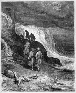 Jupiter und der Passagier - aus "Fabeln" von Jean de La Fontaine von Gustave Dore