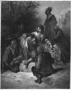 Der verliebte Löwe von Gustave Dore