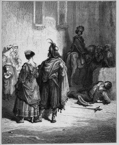 Die zwei Hähne - aus "Fabeln" von Jean de La Fontaine von Gustave Dore