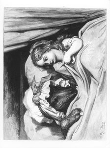 Rotkäppchen und der Wolf, Illustration aus 