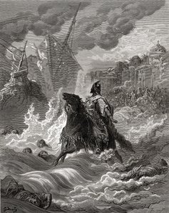 Mohammed II. (1432-81) vor Konstantinopel im Jahr 1453, Illustration aus 