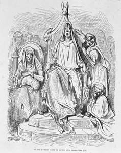 Personifikation der Angst und seiner Familie von Doré von Gustave Dore