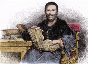 Porträt von Rabelais - Illustration aus 