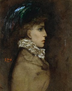 Porträt der Schauspielerin Sarah Bernhardt von Gustave Dore
