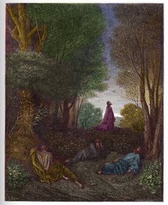 Gebet Jesu im Garten Gethsemane - Gravur in „Die illustrierte Bibel“ von Gustave Doré (1832-1883) - Gravur aus „Die Doré-Bibel“ von Gustave Dore